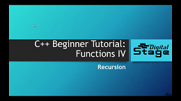 13 C++ Basic Programming Tutorial: Functions IV - Recursion