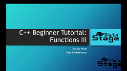 12 C++ Basic Programming Tutorial: Functions III - Pass by value and pass by reference